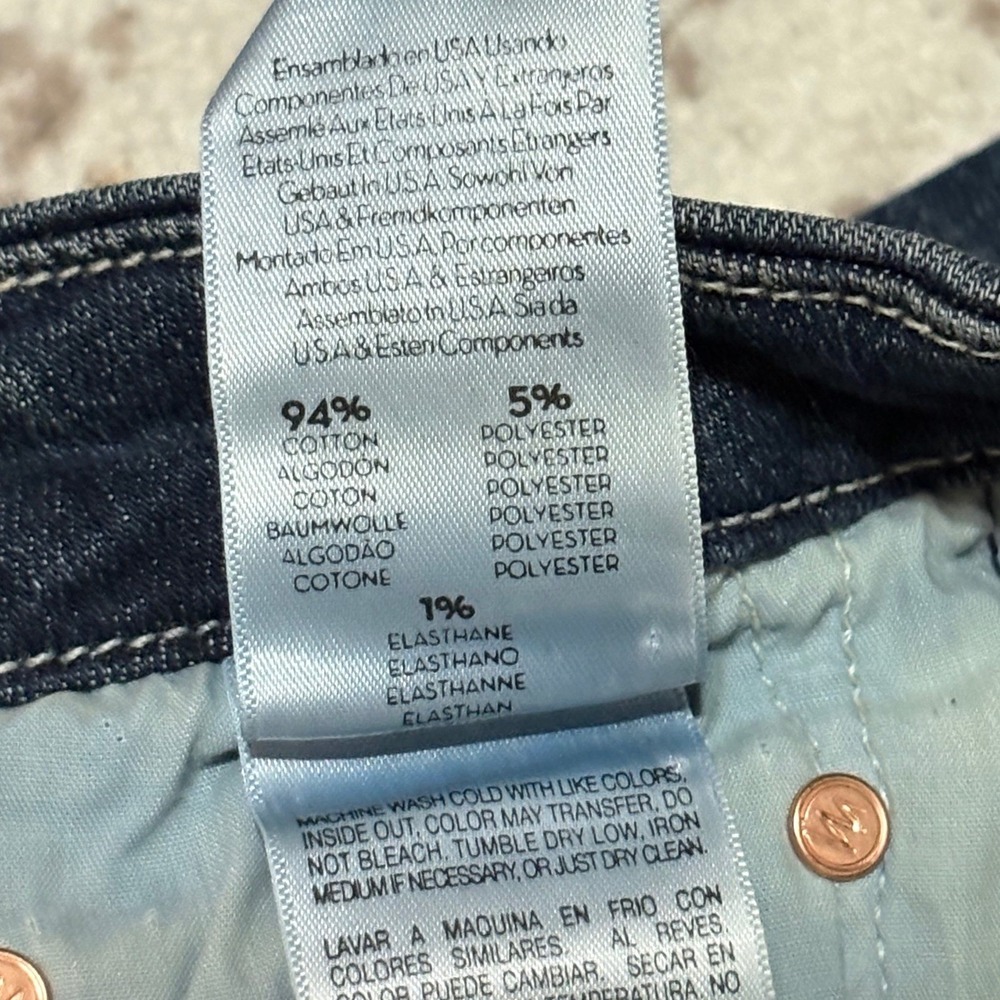Mother Jeans Womens 29 Blue High Waisted Looker Crop Bake Sale Brawl Denim NWT - Picture 4 of 11
